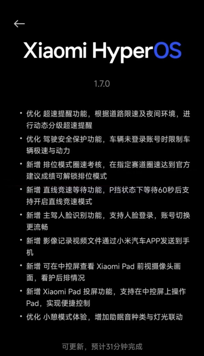 小米回应SU7 Ultra限制最大马力 需达成赛道成绩解锁