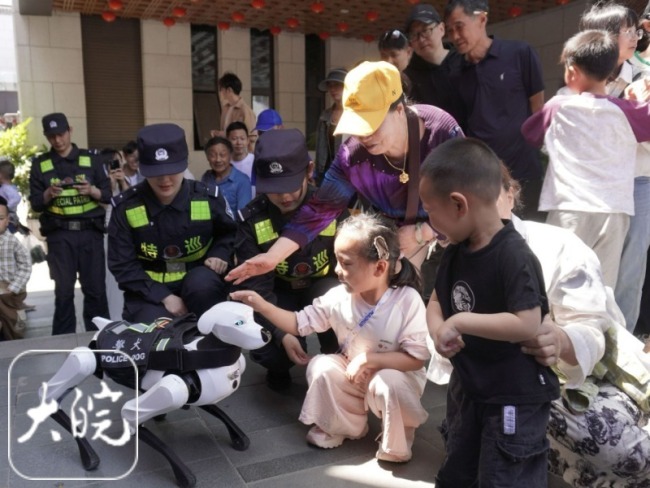 揭秘警犬的五一假期 机器警犬成焦点